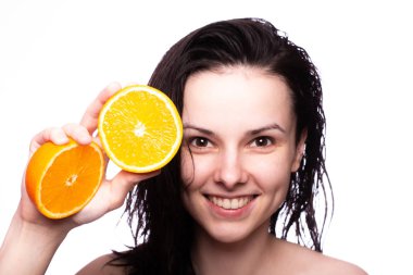 portakal ile güzel kız, portre