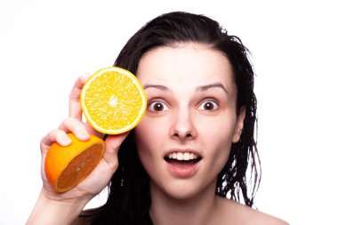 portakal ile güzel kız, portre