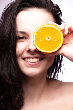 portakal ile güzel kız, portre