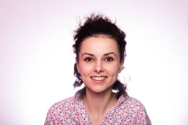 pijama güzel kıvırcık kız