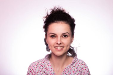 pijama güzel kıvırcık kız