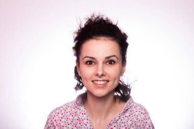 pijama güzel kıvırcık kız