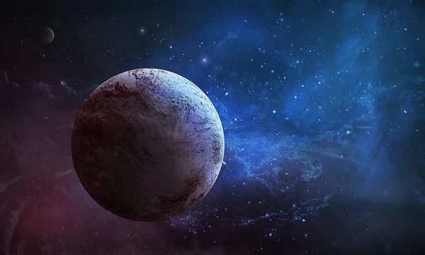 Planeta Tierra Misteriosa Nebulosa Espacio Ilustración — Foto de Stock