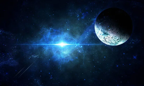 Сверхновая Сияет Космосе — стоковое фото