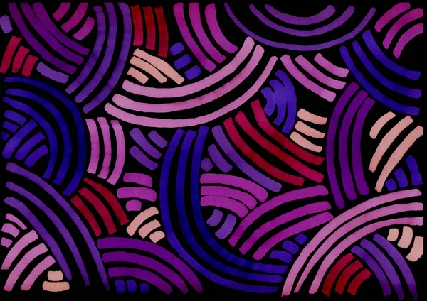 Вільний Абстрактний Фон Живими Матеріалами Візерунком Яскраво Фіолетовими Колами Маркерами — стокове фото