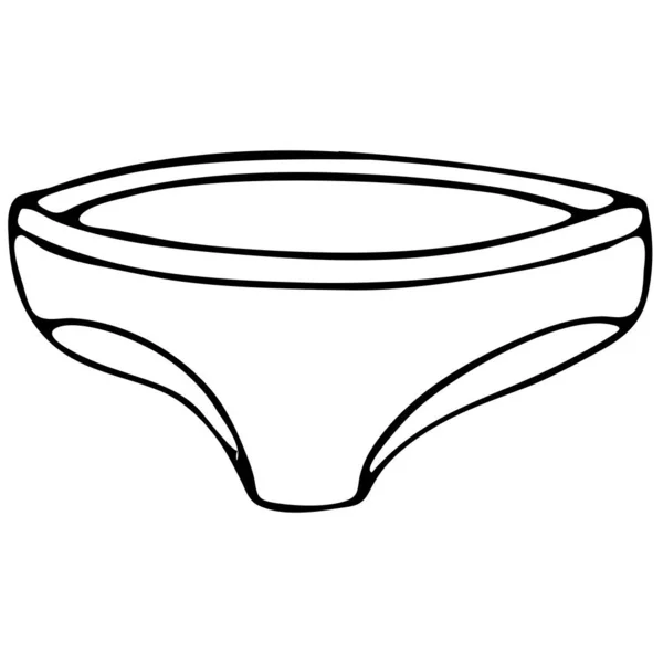 Set Van Vrouwelijke Sexy Ondergoed Schattige Onderbroek Vector Elementen Doodle — Stockvector