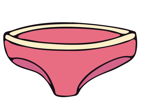Set Van Vrouwelijke Sexy Ondergoed Schattige Onderbroek Roze Vector Elementen — Stockvector