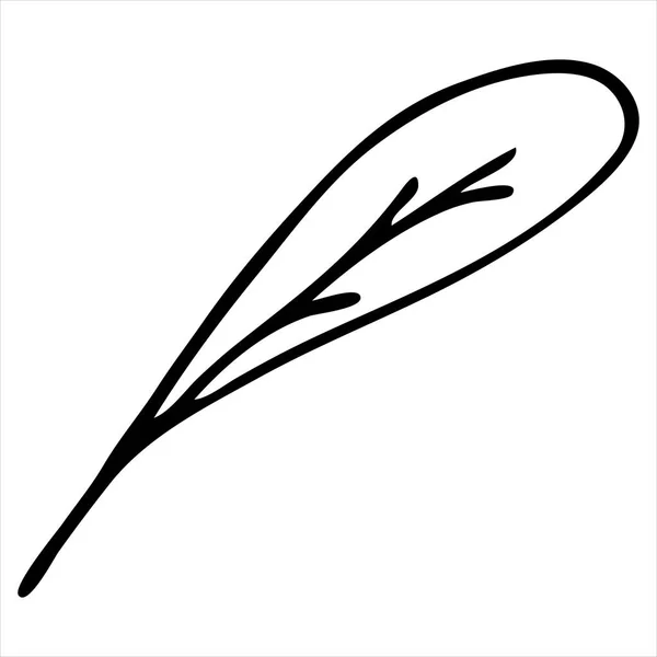 かわいい羽根ブーホ風 ぬりえ本 ベクトル要素 手描きで子供のために描く — ストックベクタ