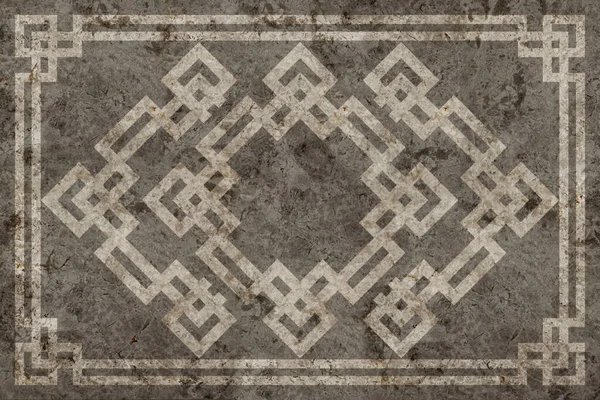 Geometrik desenli mermer döşeme. İç dizayn elementi. Arkaplan dokusu.