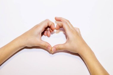 bebek elleri beyaz arka planda, oynat, kapat