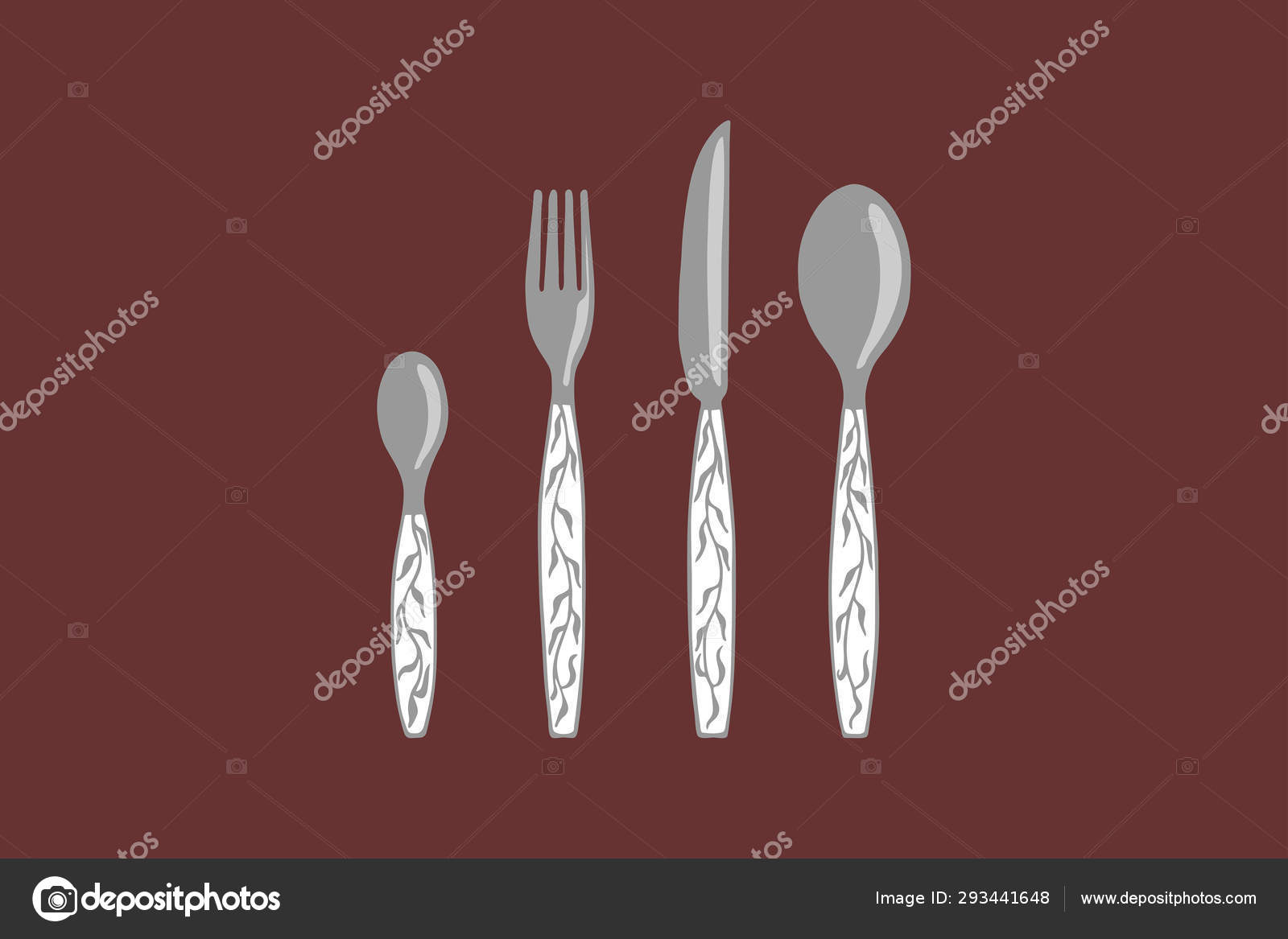 Vector Illustration Small Spoon Fork Knife Big Spoon Hand Drawing Stock Vector C M9000m Vector Illustration Small Spoon Fork Knife Big Spoon Hand Drawing Stock Vector C M9000m
