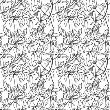 acı biber dikişsiz desen. eps10 vektör illüstrasyon. el çizimi