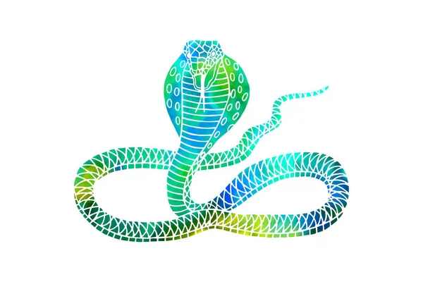 Motifs Graphiques Cobra Serpent Illustration Vectorielle Eps10 Dessin Main — Image vectorielle