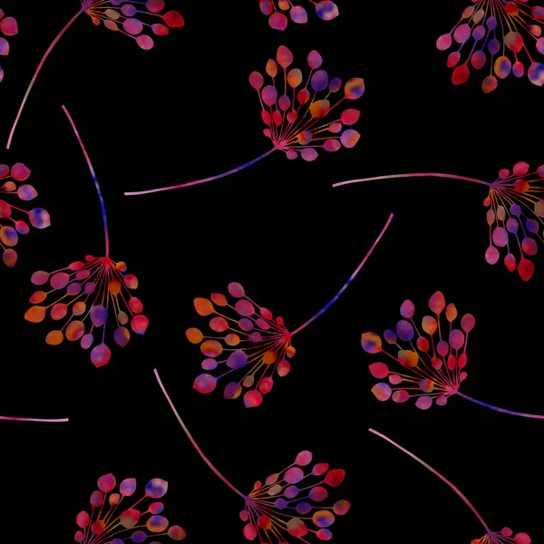 植物のシームレスなパターン Eps10 ベクトルイラストレーション 手描き — ストックベクタ