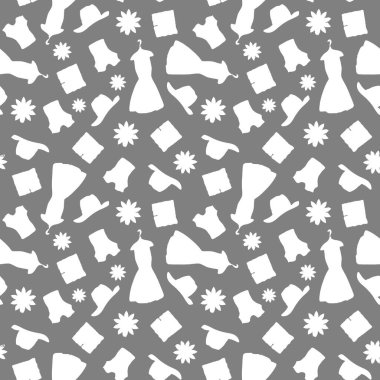 giysi sorunsuz desen. eps10 vektör illüstrasyon. el çizimi