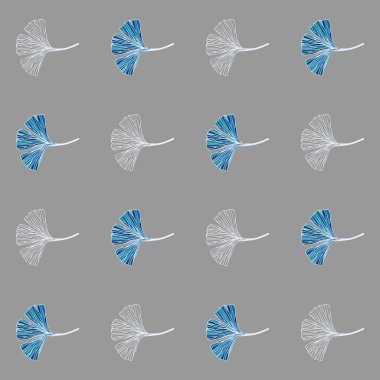 Dekoratif çiçekler dikişsiz desen. eps10 vektör illüstrasyon. el çizimi