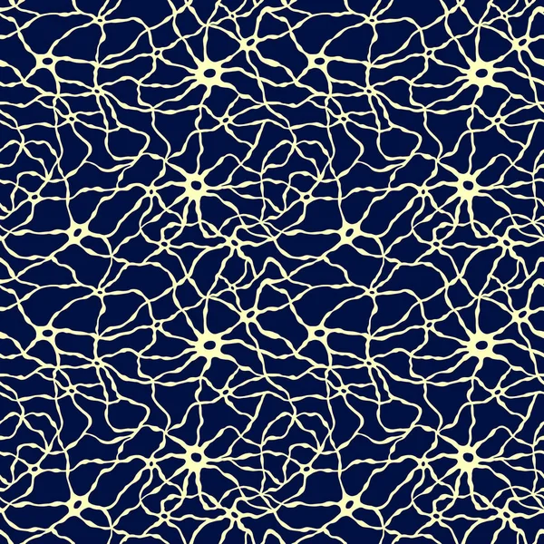 nöronlar sorunsuz desen. eps10 vektör illüstrasyon. el çizimi