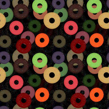 Renkli daireler, vektör, illüstrasyon ile soyut, pürüzsüz desen 