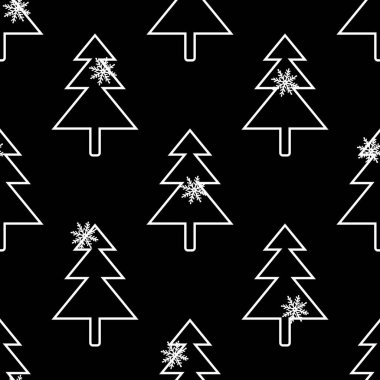 Kusursuz köknar ağacı deseni. Vektör hisse senedi illüstrasyonu E10