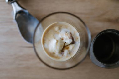 Masada Affogato kahve bir fincan