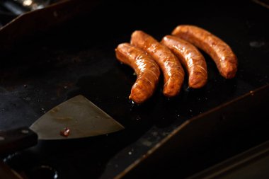 Sausages On The Gril clipart