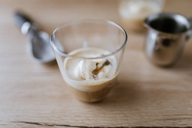 Masada Affogato kahve bir fincan