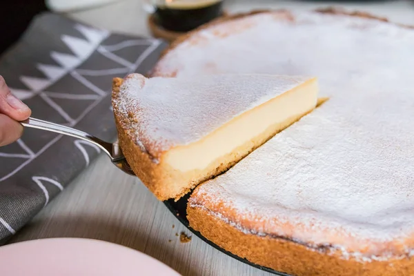 Hacer tarta de queso — Foto de Stock