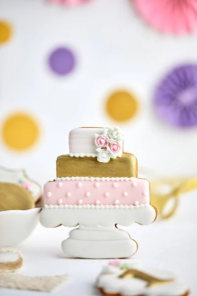 Biscoitos de aniversário — Fotografia de Stock