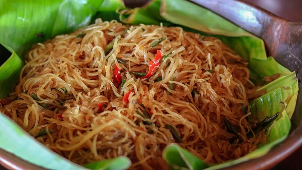 전통적 인도네시아 음식입니다 Bihun Goreng Oseng Bihun 달콤하고 매콤하게 Vermicelli — 스톡 사진