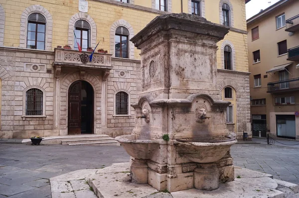 Fontaine Place Cavour Poggibonsi Toscane Italie — Photo