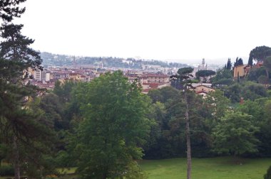 Görünüm Floransa Villa Ventaglio Parkı, Florence, İtalya