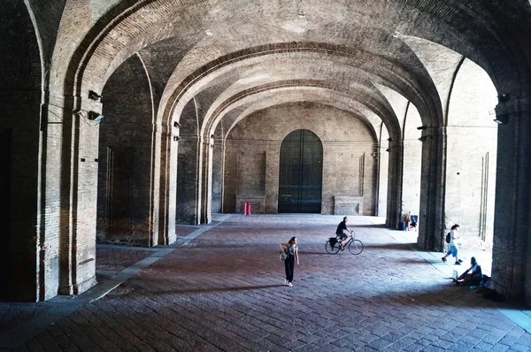 Portici Palazzo Pilotta Parma — Foto Stock