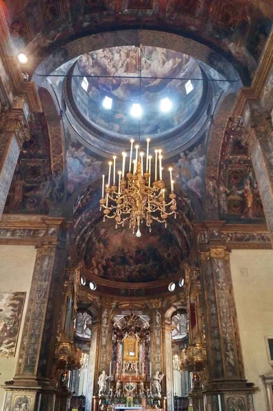 Interieur Van Kerk Van Santa Maria Della Steccata Parma Italië — Stockfoto