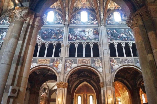 Εσωτερικό Του Καθεδρικού Ναού Της Πάρμα Ιταλία — Φωτογραφία Αρχείου