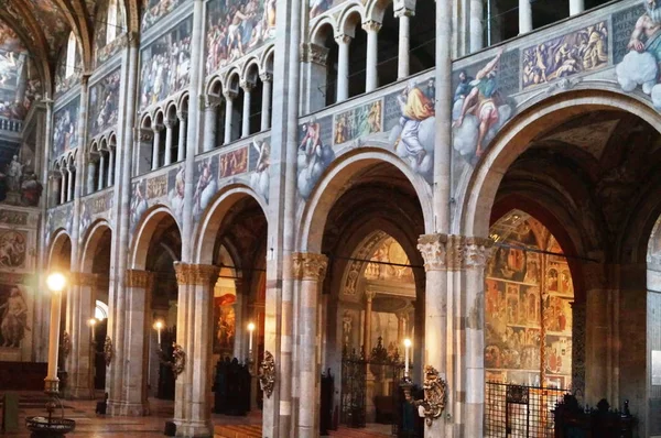Interior Catedral Parma Italia — Foto de Stock