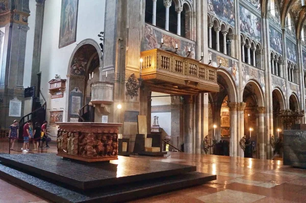 Interiér Katedrály Parma Itálie — Stock fotografie