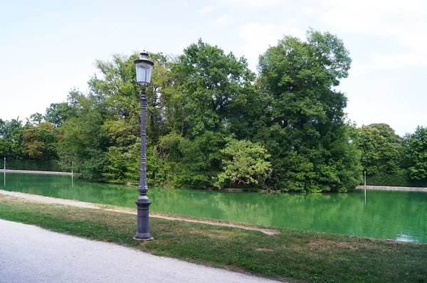 Lago Parque Ducal Parma Itália — Fotografia de Stock