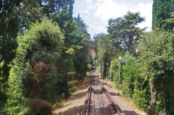 Kabelspoorweg Van Orvieto Italië — Stockfoto