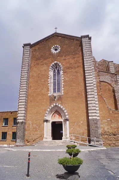 San Domenico Templom Orvieto Olaszország — Stock Fotó