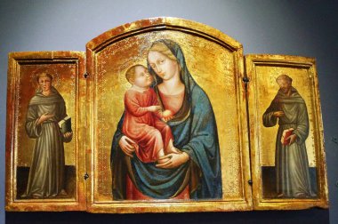 Tabernacle dallar, piskoposun sarayı, Orvieto, İtalya