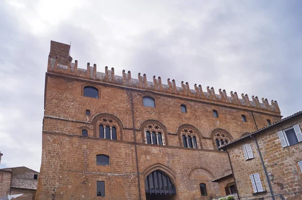 Palacio Popolo Orvieto Italia — Foto de Stock