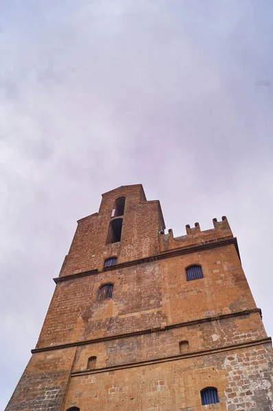 Башня Дворца Пополо Орвието Италия — стоковое фото