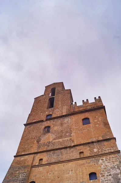 Tower Popolo Palace Orvieto Olaszország — Stock Fotó