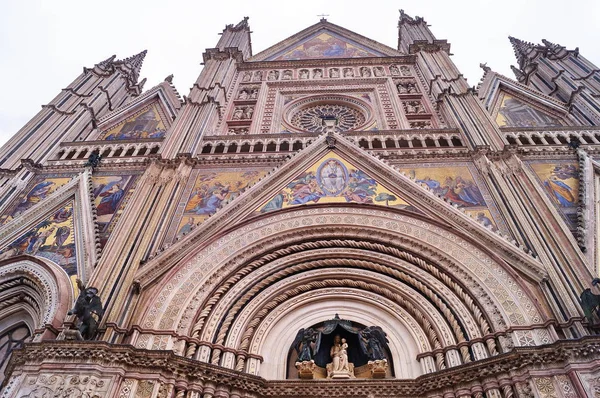 Cephe Orvieto Katedrali Talya — Stok fotoğraf