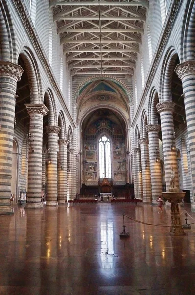 Interiér Katedrály Orvieto Itálie — Stock fotografie