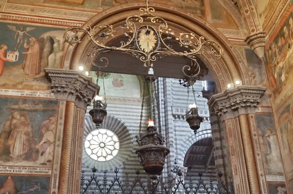 Fresken Der Kathedrale Von Orvieto Italien — Stockfoto
