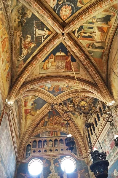 Fresky Uvnitř Katedrály Orvieto Itálie — Stock fotografie