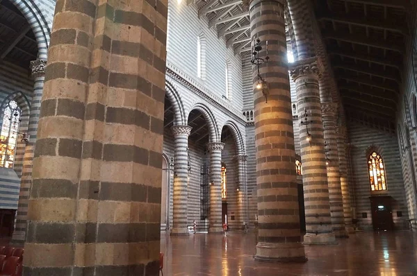 Wnętrze Katedry Orvieto Włochy — Zdjęcie stockowe