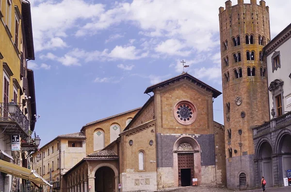 Kostel Svatých Andrea Bartolomeo Orvieto Itálie — Stock fotografie