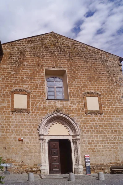 Antigua Iglesia San Agustín Orvieto Italia — Foto de Stock